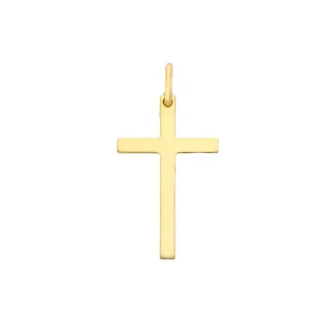 Ciondolo Croce Oro Giallo 18kt Sottile