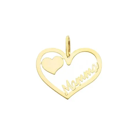 Ciondolo Cuore Mamma Oro 9kt