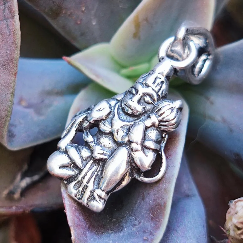 Ethnic Pendant in 925 Silver Hanuman - CHAMALA