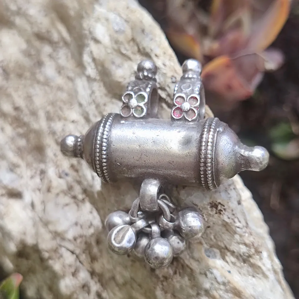 Antique silver pendant with PRAYER BOX - TAWIZ