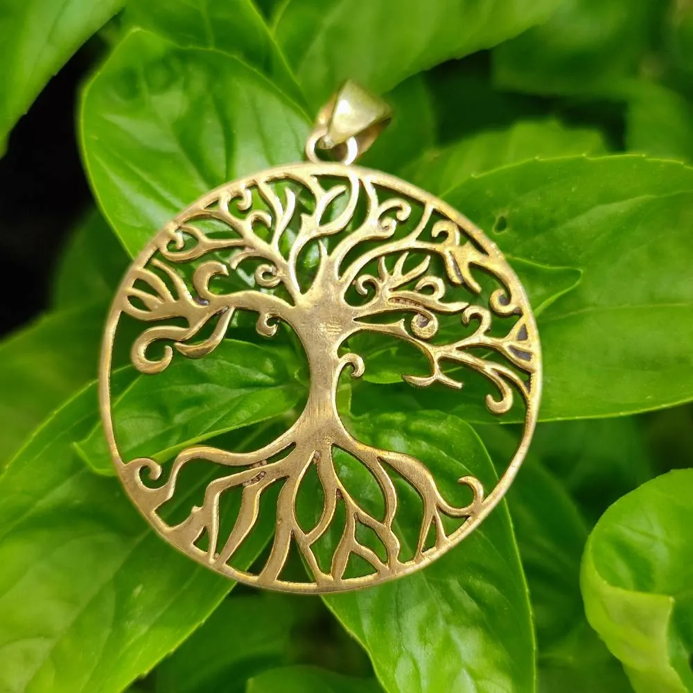 Ciondolo in ottone Albero della vita - PUDUCHERRY