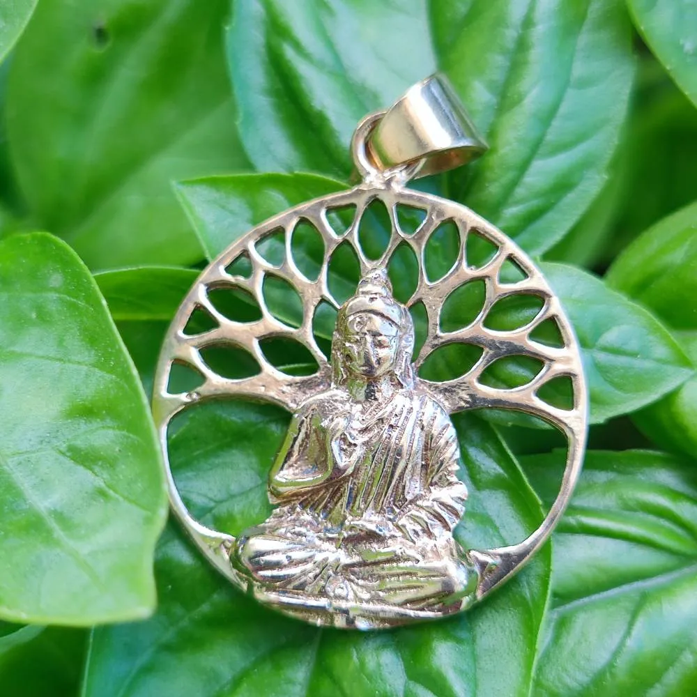 Ciondolo in ottone Albero della Bodhi