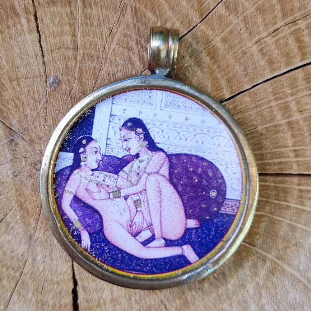 Ciondolo indiano in ottone Kāma Sūtra - KANNUR