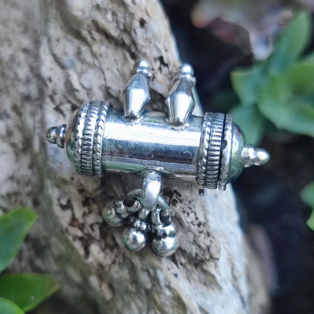 925 Silver Prayer Bead Pendant - AURAYA