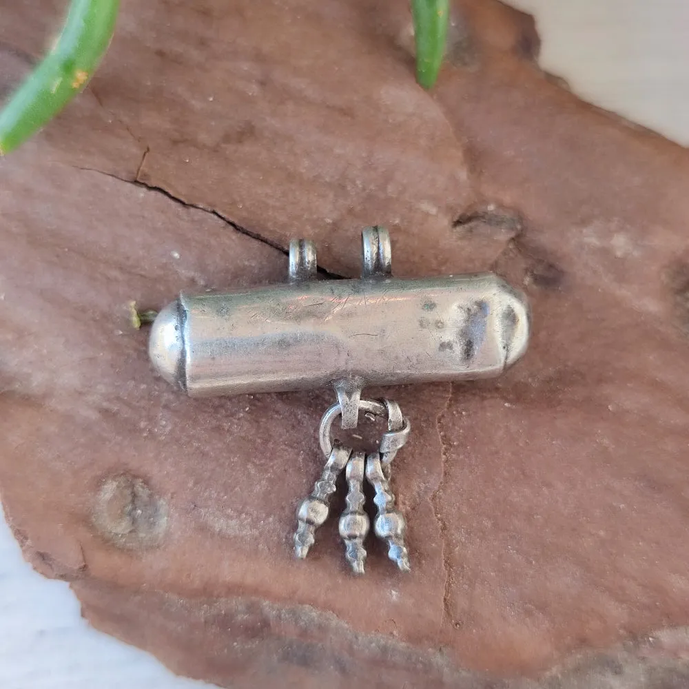Antique Silver Pendant with PRAYER HOLDER - ASAWADI