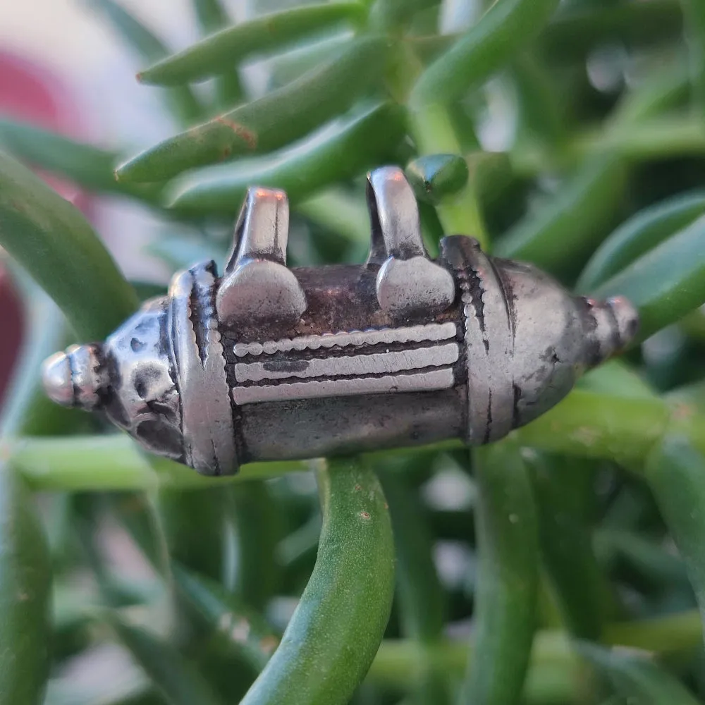 Antique Silver Pendant with PRAYER HOLDER - KODI