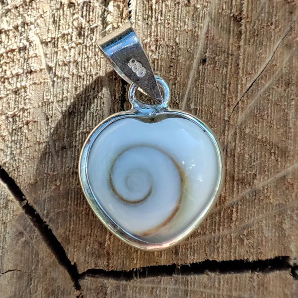 Ciondolo ABHAYA con OCCHIO di SANTA LUCIA in argento 925 Ciondolo artigianale