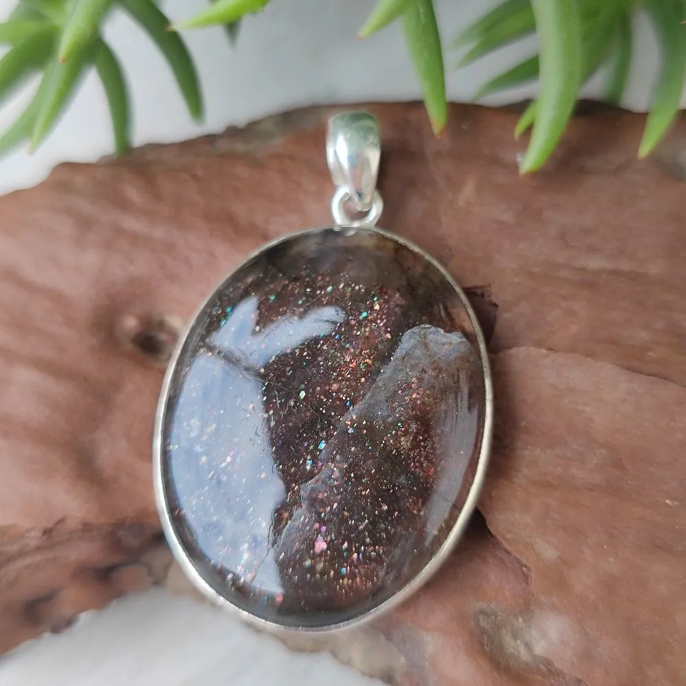 Handmade 925 Silver Pendant with Stone - HEMGIR