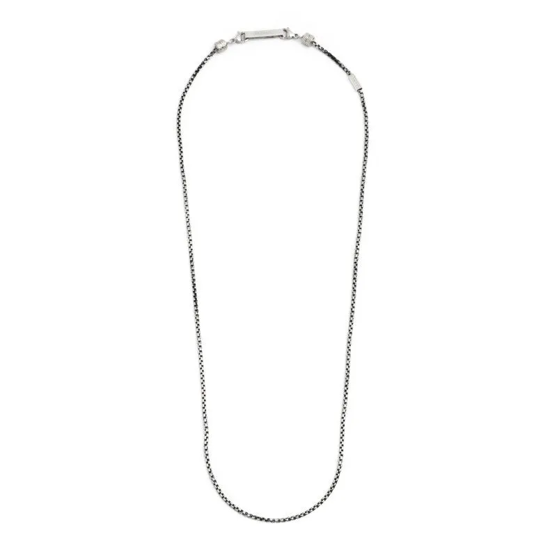 COLLANA MARLÙ UOMO catena box rounded 2mm Brunito