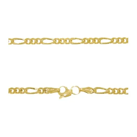 Collana Figaro Filo 0,80 Oro Giallo 9kt