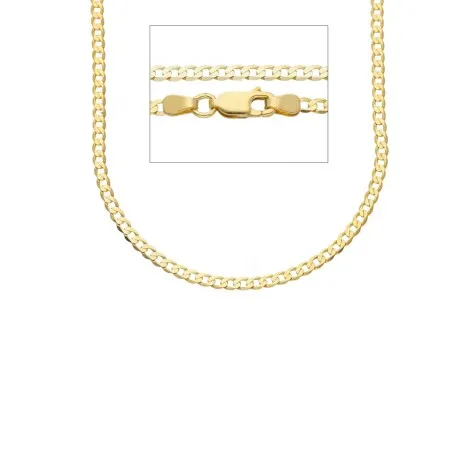 Collana Groumette Filo 0,65 Oro Giallo 9kt