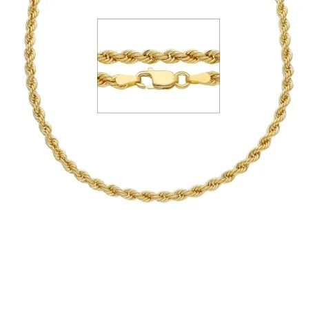 Collana Torchon Filo 0,60 Oro Giallo 9kt