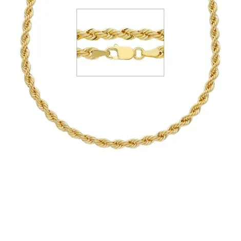Collana Torchon Filo 0,70 Oro Giallo 9kt