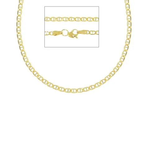 Collana Traversino Piatta Oro Giallo 9kt