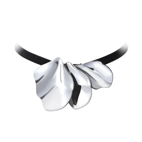 Collana Chocker Breil Tre Foglie Acciaio TJ3698