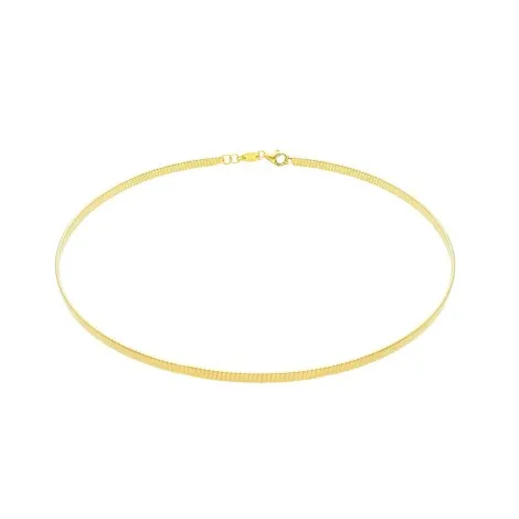 Collana Choker Rigida Argento Dorato