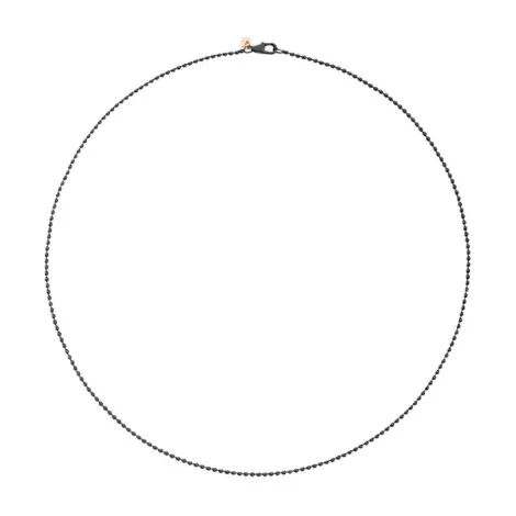 Collana Dodo Bollicine in Argento PVD Nero
