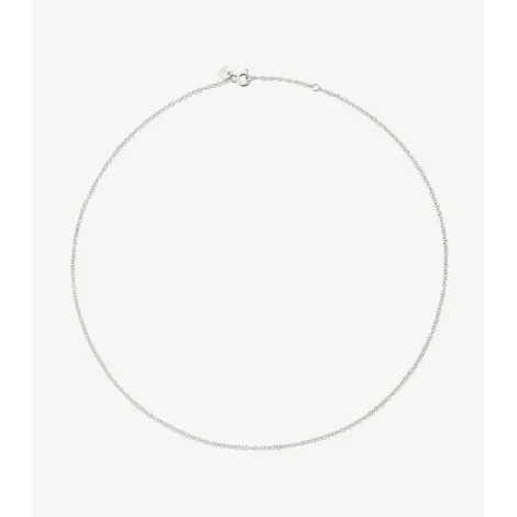 Collana Dodo Essentials 40 cm Oro Bianco 18kt