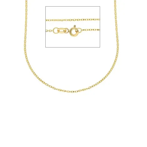 Collana Forzatina Oro Giallo 18kt Filo 0,35