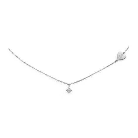 Collana Le Bebé Per Sempre Oro Bianco 18kt Diamante 0,07ct LBB260