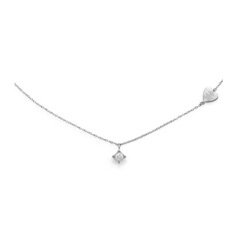 Collana Le Bebé Per Sempre Oro Bianco 18kt Diamante 0,15ct LBB263
