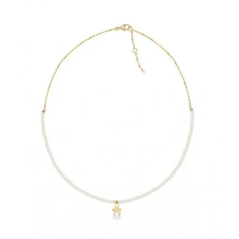 Collana Le Bebè Sagoma Bimbo Le Perle Oro Giallo Diamante LBB820