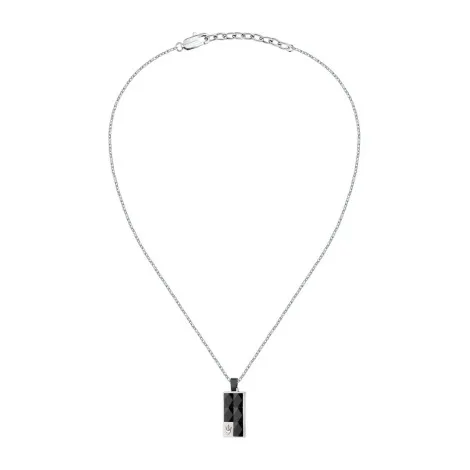 Collana Maserati Acciaio Ceramica Nera JM423ATZ27