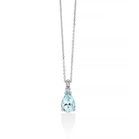 Collana Miluna Acquamarina e Diamanti CLD4726