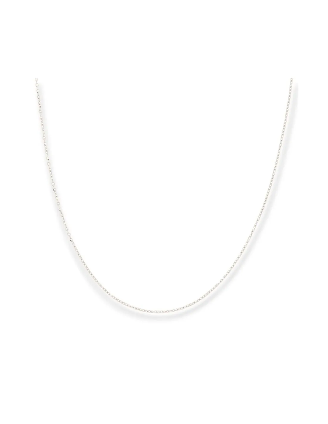 Collana Oro Bianco Diamantina 45CM 1,55GR