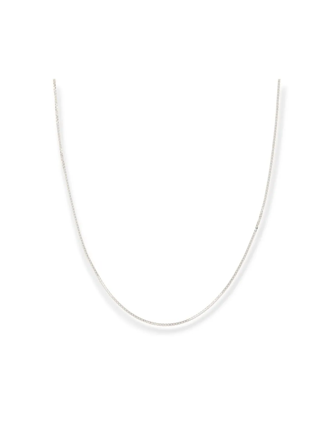 Collana Oro Bianco Veneziana Rigata 2,5GR