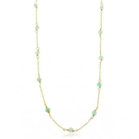 Collana Oro Giallo 9kt Amazzonite 9V/9GAG52586