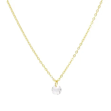 Collana Oro Giallo 9kt con Zircone Bianco