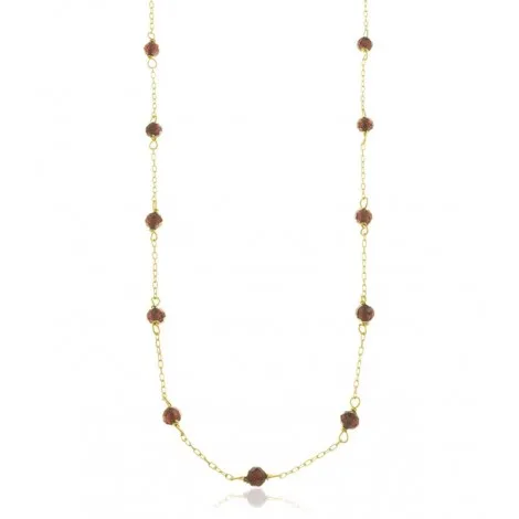 Collana Oro Giallo 9kt Granato 9V/9GAG52590