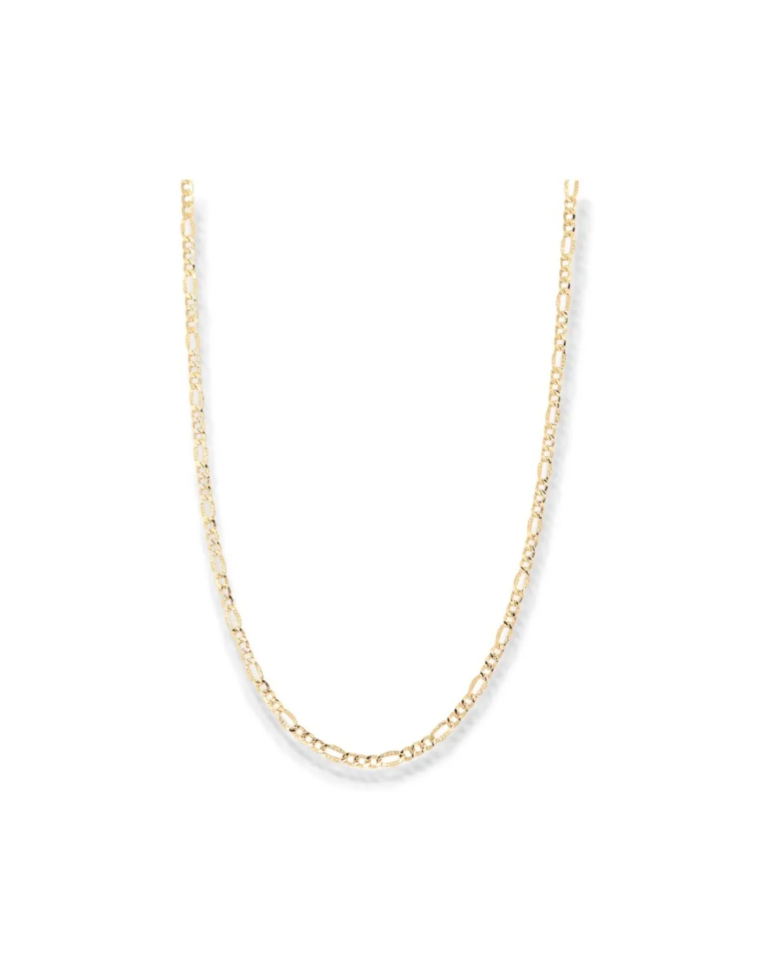 Collana Oro Giallo Grumetta 3+1 Sfaccettata