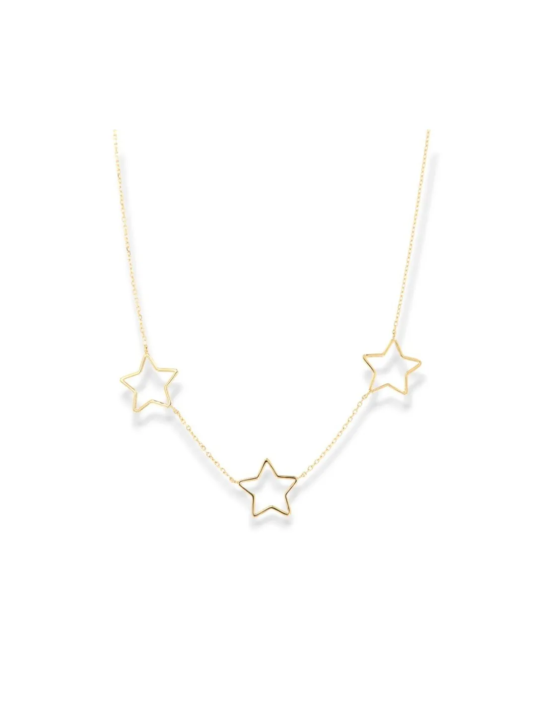 Collana Oro Giallo Pendenti Stelle