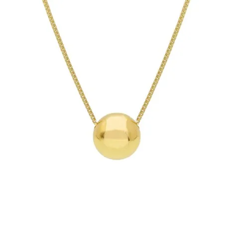 Collana Pallina Centrale Oro Giallo 18kt