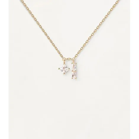 Collana PDPAOLA Isla Argento Zirconi Bianchi CO01-500-U