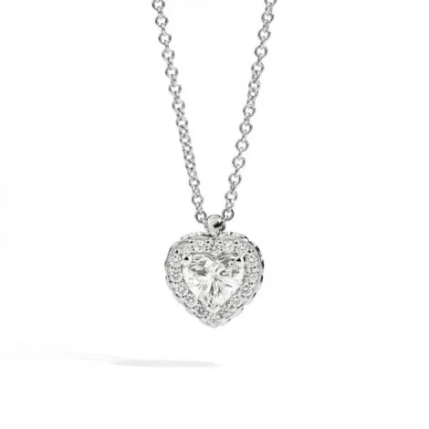 Collana Recarlo Anniversary Love Oro Bianco 18 Kt Diamante 0,24 ct F VS