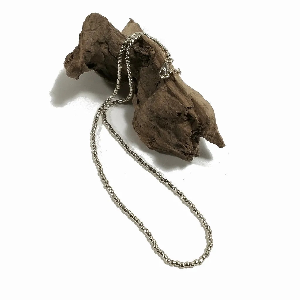 Collana girocollo in argento 925 con pepite in argento | Gioielli in argento | Unisex