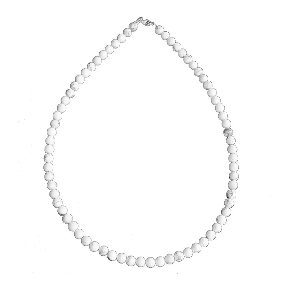 Collana di Howlite – Pietre sferiche