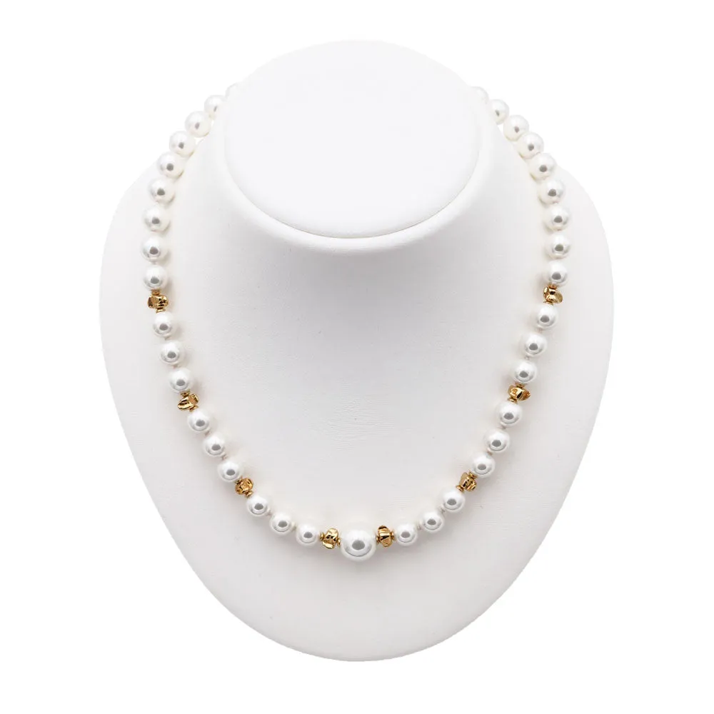 Collana di Perle di Maiorca – da 7 a 12 mm – Lunga. 45 cm