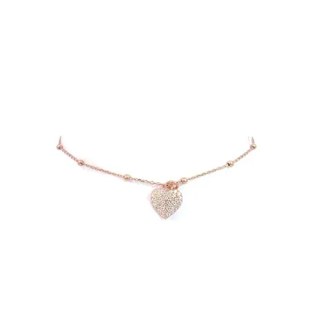 Bracciale Argento Rosato con Cuore pendente