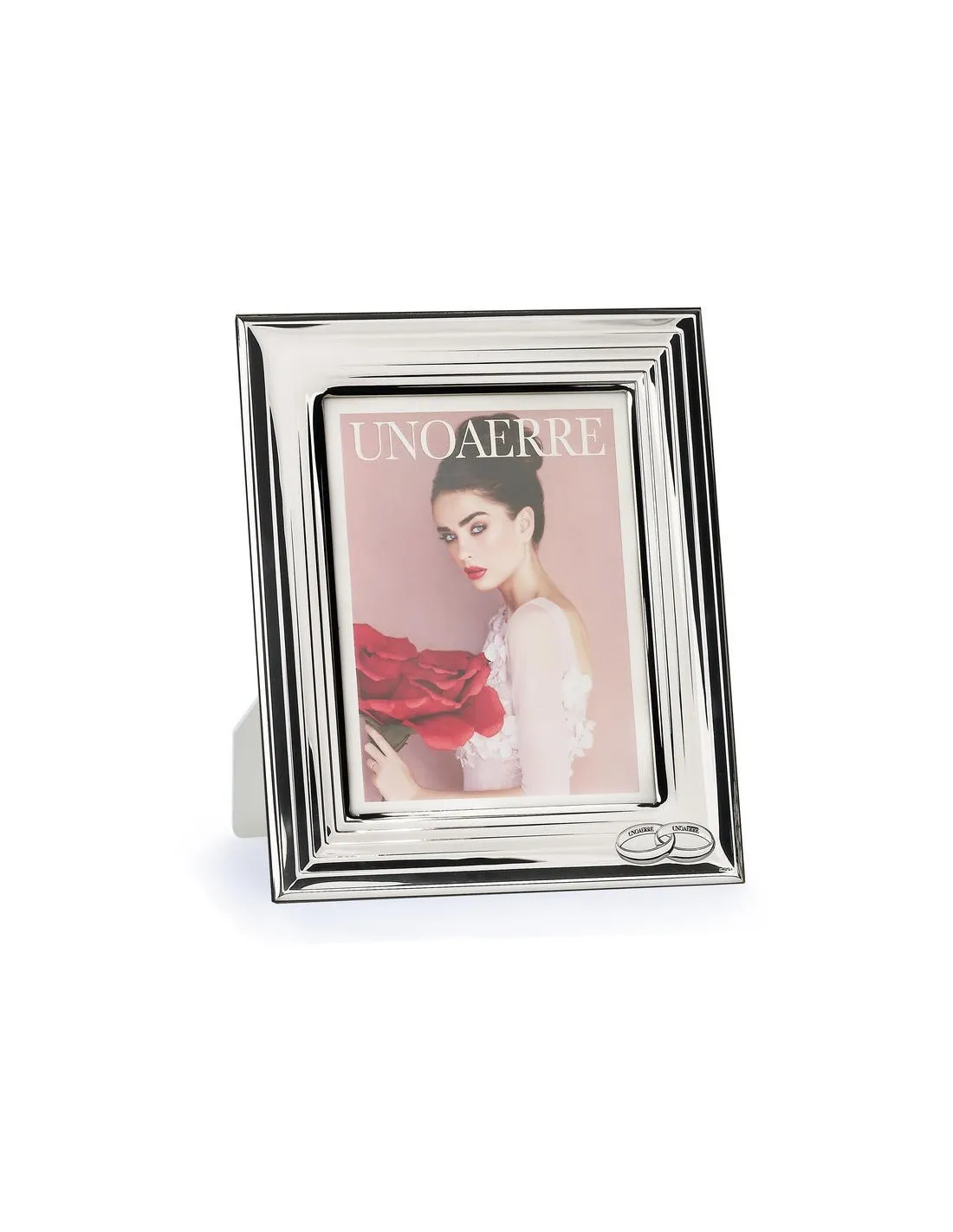 CORNICE RETTANGOLARE IN ARGENTO CON FEDI 18x24