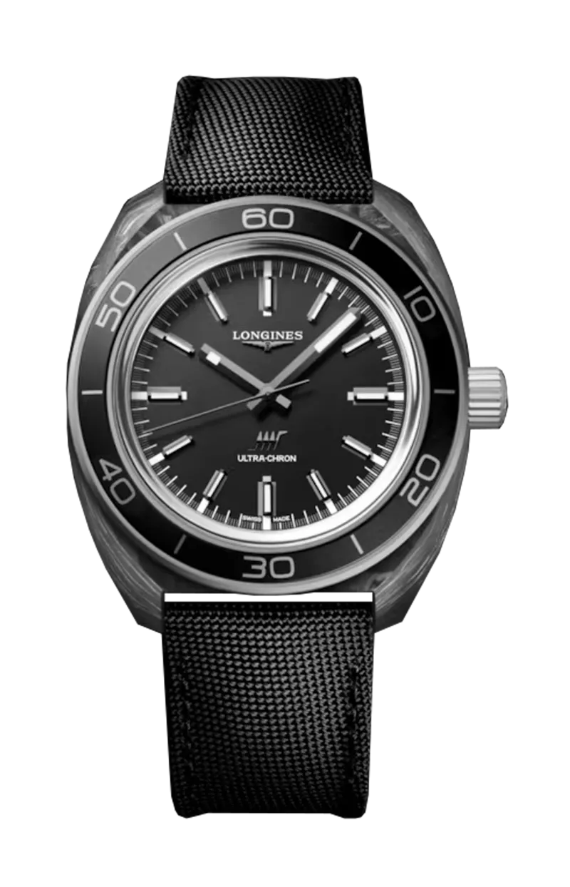 LONGINES ULTRA-CHRON CARBON - L2.839.4.52.2