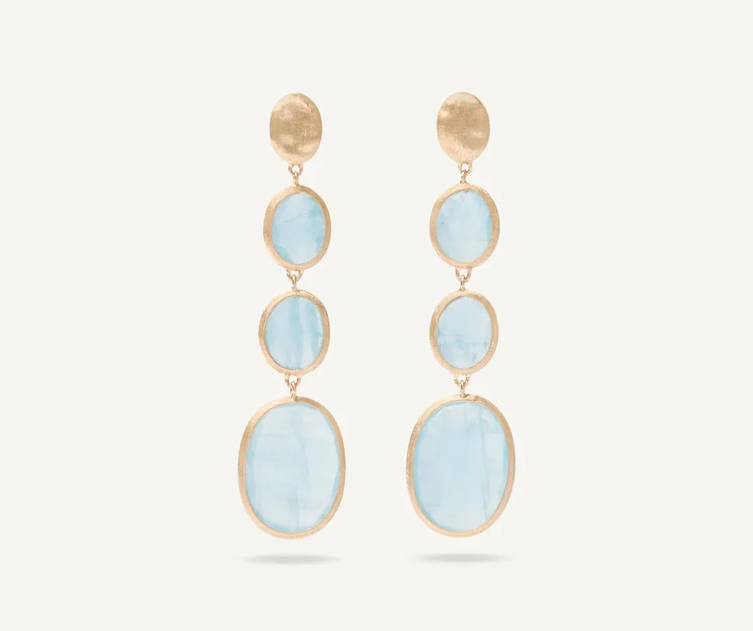 SIVIGLIA Orecchino pendente con acquemarine