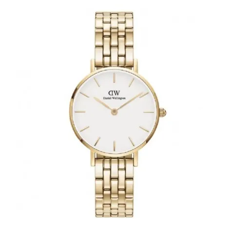 Daniel Wellington Orologio Solo Tempo Petite 5 Link Evergold 28mm DW00100614