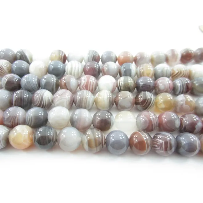 filo di agata botswana cabochon di 1° scelta pietra dura  di 8 mm