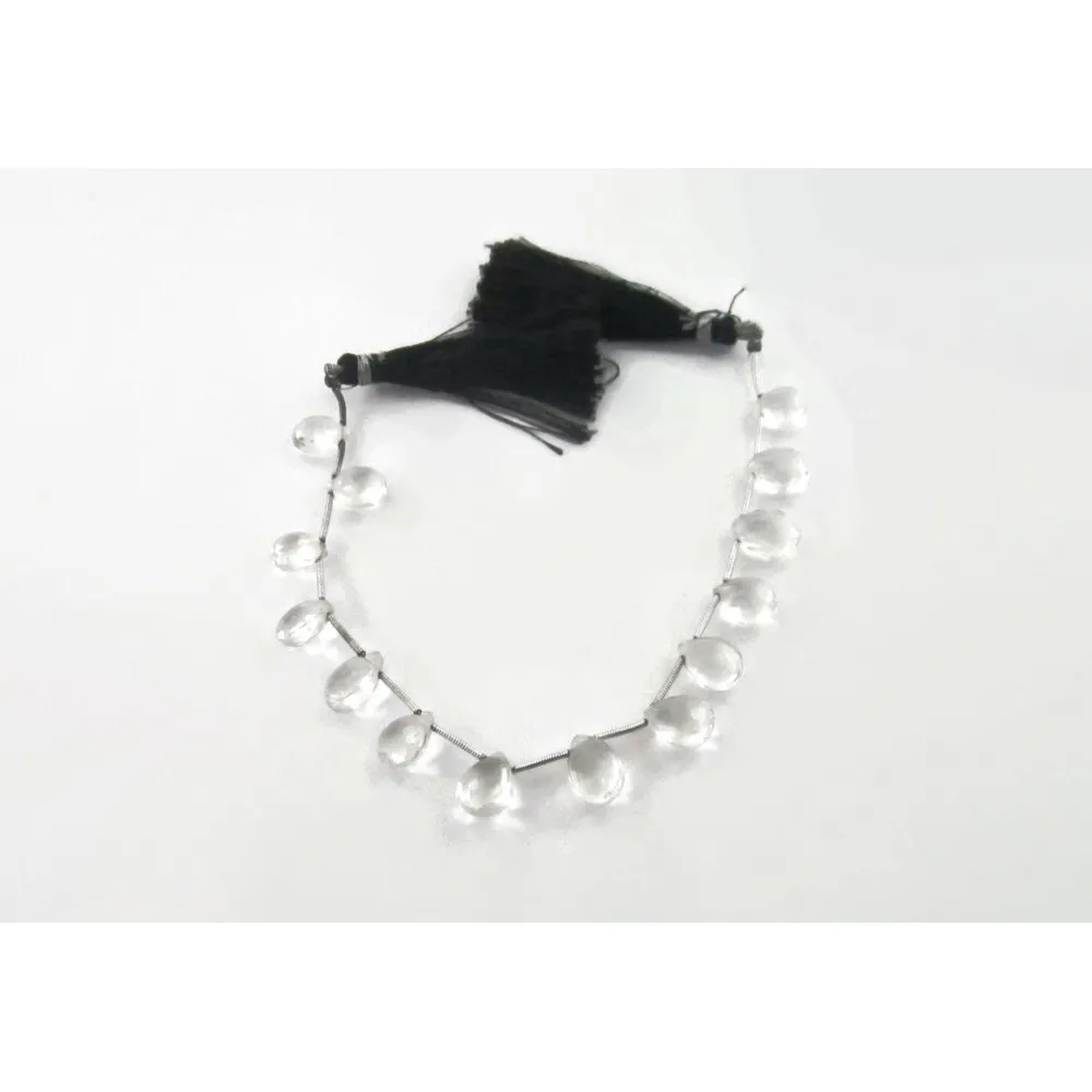 FILO DI CRISTALLO DI ROCCA NATURALE GOCCE SFACCETTATE BRIOLE' FORO TRAVERSO