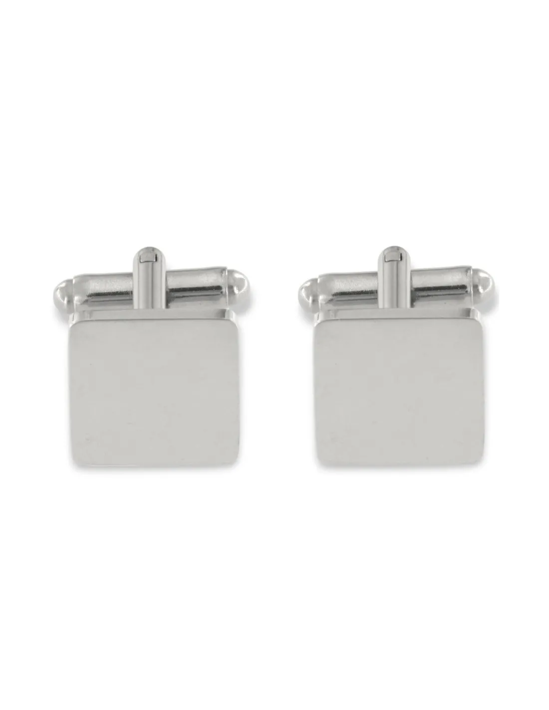 Gemelli Acciaio Quadrati