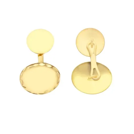 Gemelli Ovali e Tondi Oro Giallo 18kt